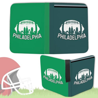 Philadelphia Football Card Binder with Sleeves, 900 Pocket, 3 Ring, Waterproof, Dustproof, Durable - color: Philadelphia Football, size: 900