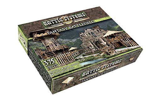 Battle Systems Fantasy Terrain Battlefield Core Set - 28-35mm DND D&D RPG Wargames Historical/Fantasy Card Scenery - style: battlefield
