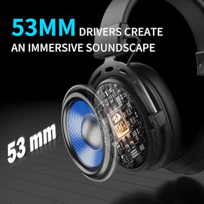Redragon H375 Wired Gaming Headset, 53mm Drivers 7.1 Surround Sound, Detachable Noise Cancelling Mic, USB Computer Headset with RGB, Lightweight Design for PC/Laptop/PS4 | 53mm Driver, Removable Noise Cancelling Microphone, Lightweight Design, Compatible