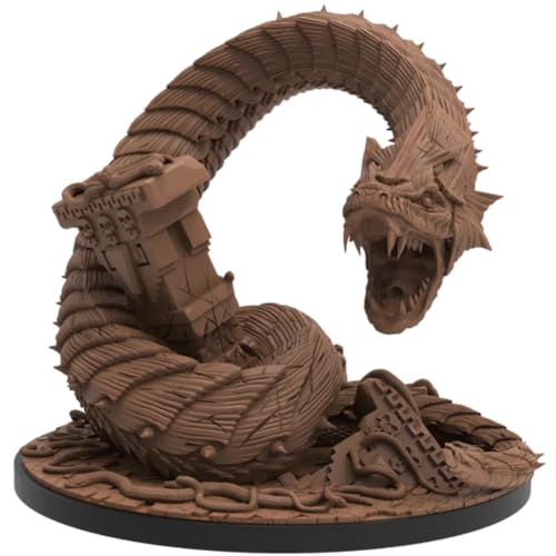 Epic Encounters: Temple of The Snake God RPG Fantasy Roleplaying Tabletop Game with Huge Boss Miniature, Double-Sided Game Mat, & Game Master Adventure Book with Monster Stats, 5E Compatible
