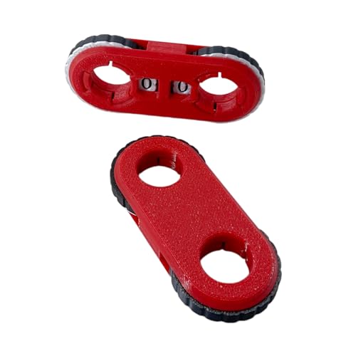 2 Pack MTG Life Counter - HP Tracker with Tracking Card Slot MTG Tabletop RPG Dungeons and Dragons(Red) - color: Red