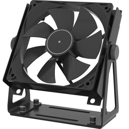 Multi-Purpose Desk Fan Stand Mount, Black | For 120mm PC Computer Fans, For 140mm PC Computer Fans