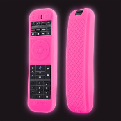 LEFXMOPHY Remote Cover for Super Box S5 PRO, S4 PRO, S5 S 5 S6 MAX 2024 2025, S 6-Ultra, S 6-MAX TV Voice Remote Case Pink Sleeve Glow in Dark - color: PINK