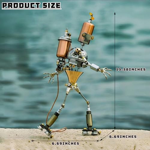 3D Metal Puzzle for Adults, Steampunk Mechanical Model Building Kit - 3D Jigsaw Puzzle for Teens & Adults, Challenging & Creative DIY Art Project, Unique Gift Idea