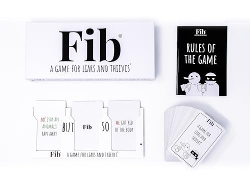 Fib: A Game for Liars and Thieves –– The Award-Winning Party Game for Poker-Faced Scoundrels, Silver-Tongued Storytellers, and Those who Know the Meaning of Yes, and