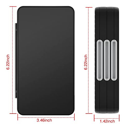 HEIYING Switch Game Card Case for Nintendo Switch 2(2025)/ OLED/Lite,Black Portable Travel Carry Case with 72 Game Card Slots and 24 Micro SD Cards Slots - color: Black