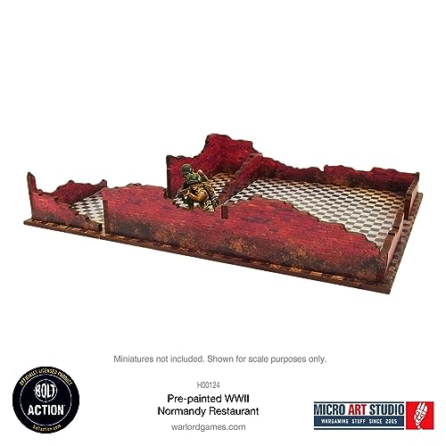 WW2 Normandy Restaurant HDF Prepainted Terrain