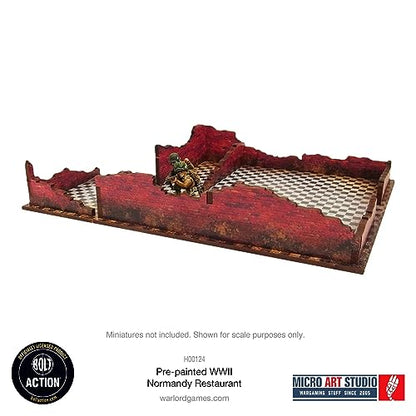 WW2 Normandy Restaurant HDF Prepainted Terrain