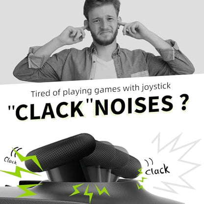 ELETIUO Silicone Joystick Protectors,Invisible Elastic Protective Guard Compatible with Steam Deck/Xbox/PS4/PS5/Switch Pro Game Controller Accessories, 60 Pcs Transparent+Black+White