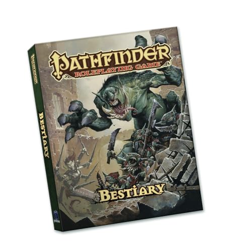 Pathfinder RPG Bestiary Pocket Edition Paperback, First Edition, 328 Pages, Over 350 Monsters, Monster Creation Rules, Advancement Templates, Encounter Tables, Ages 16+