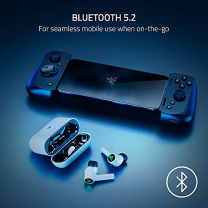 Razer Hammerhead HyperSpeed Wireless Multi-Platform Gaming Earbuds for PlayStation 5 / PS5, PC, Mobile: ANC - Noise Cancelling Mic - Bluetooth 5.2 - RGB Chroma - 30 Hr Battery - style: PlayStation