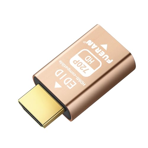 Pass-Through EDID Emulator for use with Video splitters, Switches and Extenders (fit-Headless) HDMI compatible-1280X720@59Hz