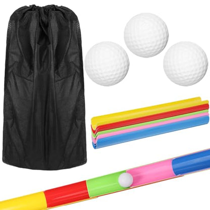 Sratte 1 Set Pipeline Team Building Game Kit with Half Pipe Ball Adult Teen | Teamwork Group Learning Exercise Activity, 40 Half Pipes 12 Golf Balls 4 Storage Bags, Field Day, School Gym Outdoor Sports