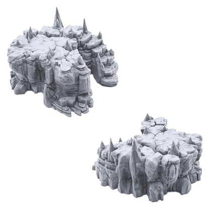 EnderToys Raised Caverns - DND Terrain Scenery for Tabletop 28mm Miniatures Wargame