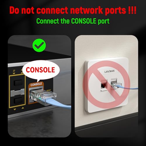 USB Console Cable,USB to RJ45 Console Cable for Cisco Routers/AP Router/Switch Windows, Mac, Linux(1.8m,50pack) - size: 6 ft 50 Pack