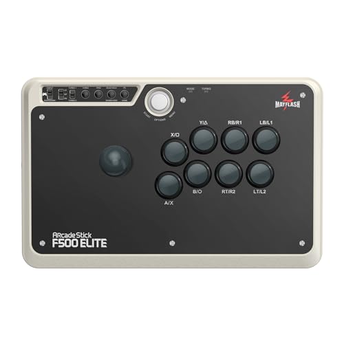 May Flash F500 Elite USB Video Game Controller, Compatible with Xbox Series S/X, Xbox One, Switch, PlayStation 4, PC Windows