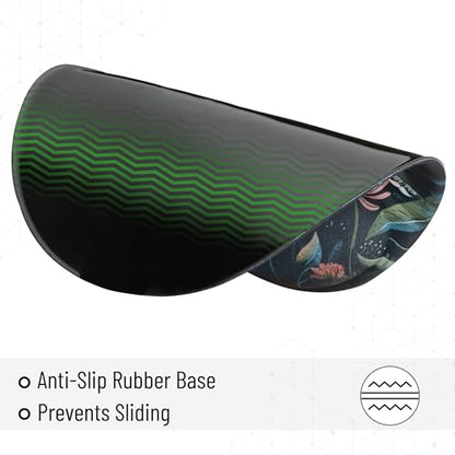 Mr. Pen- Ergonomic Mouse Pad with Wrist Rest, Midnight Bloom Design | Breathable Fabric with Memory Foam Cushion, Non-Slip Rubber Base, Gel Mouse Pad with Wrist Support - color: Midnight Bloom