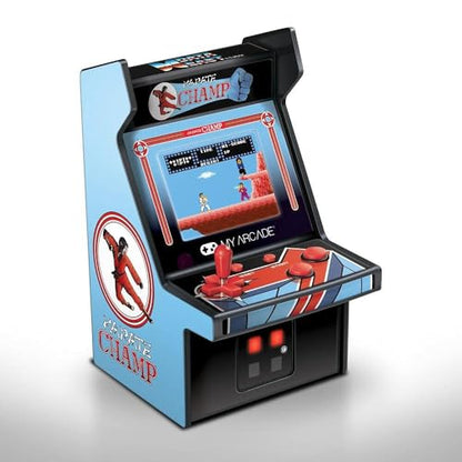 My Arcade Karate Champ Micro Player Arcade Machine: Fully Playable, 6.75 Inch Collectible, Color Display, Speaker, Volume Buttons, Headphone Jack - Electronic Games - style: Karate Champ