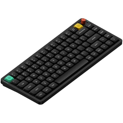 nuphy Air75 V3 Low Profile Mechanical Keyboard, 75% Custom Hot Swappable Wireless Keyboard with Gasket Mount, RGB Backlit, Multi-Device Bluetooth/2.4GHz/USB-C for Mac Windows, Black-Brown Nano Switch - color: Black, size: Brown nano Switch