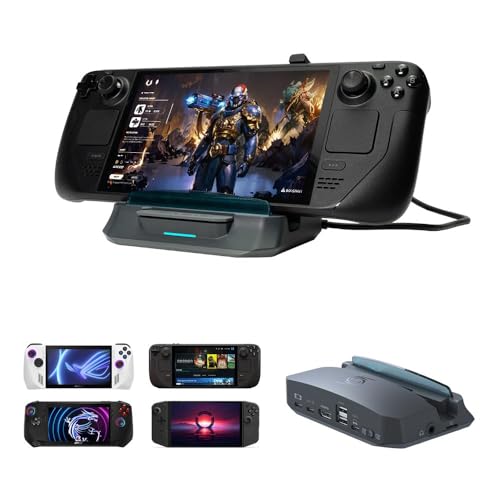 AVerMedia Steam Deck Dock with HDMI 4K@60Hz, USB C Charging, Screen Mirroring, Video Capture for Switch, Steam Deck, ROG Ally, Legion Go, MSI Claw, iPhone, iPad - X'TRA GO GC515 - color: X'TRA GO - GC515 Black