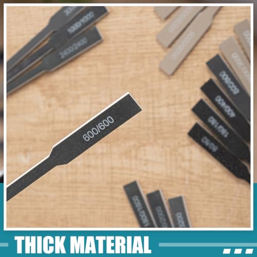 Honoson 20 Pcs Sanding Sticks for Plastic Models 3D Print Polishing Sticks Assorted Metal and Wood Sanding Tool Accessory for Model Craft Amateur Beginner (Low Grits and High Grits,Innovative Style) - style: Innovative Style