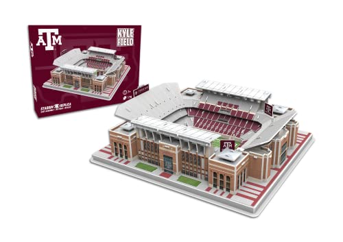 Pro Lion 3D Jigsaw Puzzle of Kyle Field Stadium Construction Building Kits - 178 Pieces| Texas A&M Aggies Football League Gifts for Boys, Adults, Men, Kids Aged 7+| Puzzles Games Kit for Creative Fan - style: Texas A&M Aggies