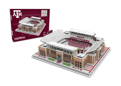 Pro Lion 3D Jigsaw Puzzle of Kyle Field Stadium Construction Building Kits - 178 Pieces| Texas A&M Aggies Football League Gifts for Boys, Adults, Men, Kids Aged 7+| Puzzles Games Kit for Creative Fan - style: Texas A&M Aggies