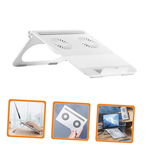 Laptop Cooling Pad Dual 3800 Fans Laptop Stand Notebook Pc Holder with Triangle Frame Non-Slip Support Portable Computer Stand for Home Office Travel