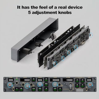Full Size Flight Controller Panel Mcp Real Aircraft Operation General Aviation Simulator Flights Computer Plug And Play Usb Compatible With Pc Game Simulators For Flight Sim Enthusiasts
