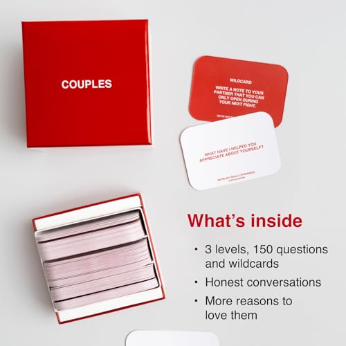 WE'RE NOT REALLY STRANGERS Couples Edition Card Game - 150 Conversation Cards for Couples - 2 Player Game for Memorable Date Nights & Game Nights, Ages 15+, 2 Players - style: Couples Edition