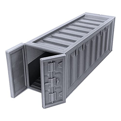 EnderToys Cargo Containers, 3D Printed Tabletop RPG Scenery and Wargame Terrain for 28mm Miniatures