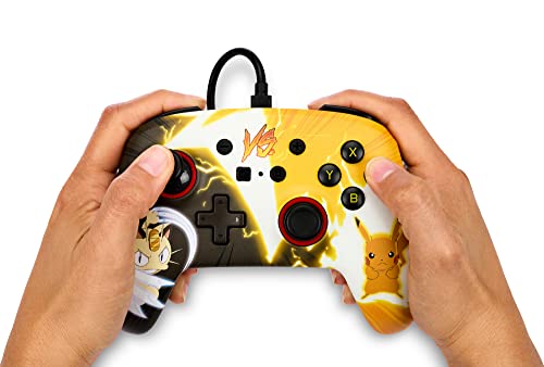 PowerA Enhanced Wired Controller for Nintendo Switch - Pokémon: Pikachu vs. Meowth - color: Pikachu vs. Meowth