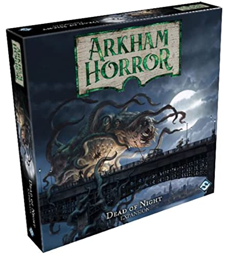 Asmodee Arkham Horror The Dead of Night Board Game EXPANSION - New Scenarios, Investigators, and Horrors, Cooperative Mystery Game, Ages 14+, 1-6 Players, 2-3 Hour Playtime