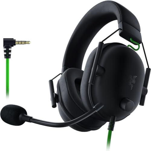 Razer BlackShark V2 X Gaming Headset: 7.1 Surround Sound Capable - 50mm Drivers - Memory Foam Cushion - for PC, PS4, Nintendo Switch - 3.5mm Headphone Jack - Classic Black (Renewed)
