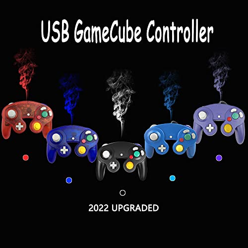 Reiso Classic NGC Wired USB Controller for Windows PC MAC (Clear Blue) - color: Clear Blue