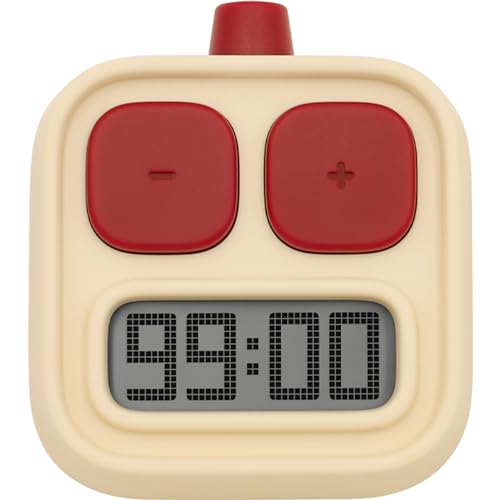 KADAMS Digital Kitchen Timer for Cooking, Countdown & Count-up Productivity, Magnetic for Kids Classroom, Kitchen, Home, School, Office, Yellow