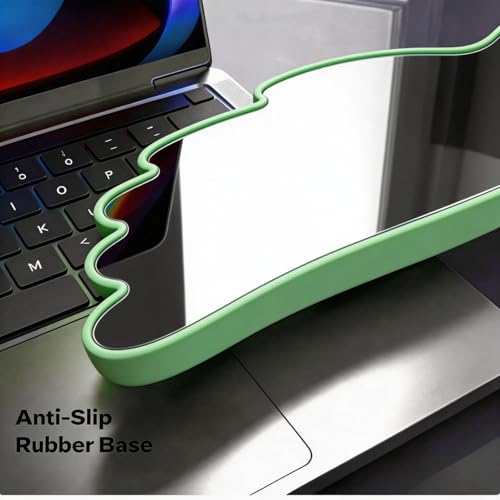 Angel Wing Wrist Rest Ergonomic Memory Foam Wrist Rest for Computer Keyboard Mouse Set with Cup Mat, Cute Gaming Keyboard Cushion Hand Support PU Leather Surface Anti-Slip Waterproof (Green) - color: Green