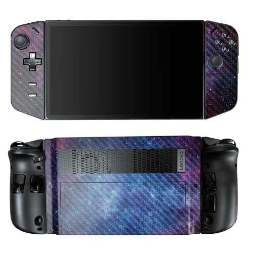 Carbon Fiber Gaming Skin Compatible with Lenovo Legion Go - Nebula - Premium 3M Vinyl Protective Wrap Decal Cover - Easy to Apply | Crafted in The USA by MightySkins - color: Nebula, style: Carbon Fiber Textured Finish
