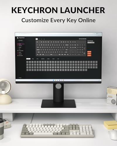 Keychron C2 Pro Wired Mechanical Keyboard with 8K Hz Polling Rate, Full Size Custom RGB Backlit Hot-Swappable, Non-Shine Through PBT Keycaps Compatible with Mac Windows Linux - color: Red Switch