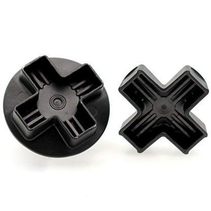 Deal4GO 2-Pack Metal D-Pads set w/Standard Dpad and Faceted D Pad Replacement (Cross + Concave) for Xbox Elite 2 Controller Directional Arrow Button