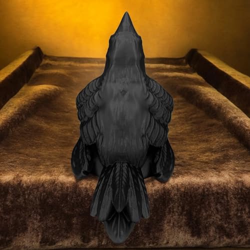 Enchanting Raven Dice Tower for RPG Enthusiasts, Perfect Dungeons and Dragons Accessory, Ideal DND, Crow, Bird, Gothic D&D Dice Rollers & Gifts, Warhammer, Fantasy Gaming, Tabletop (Black)