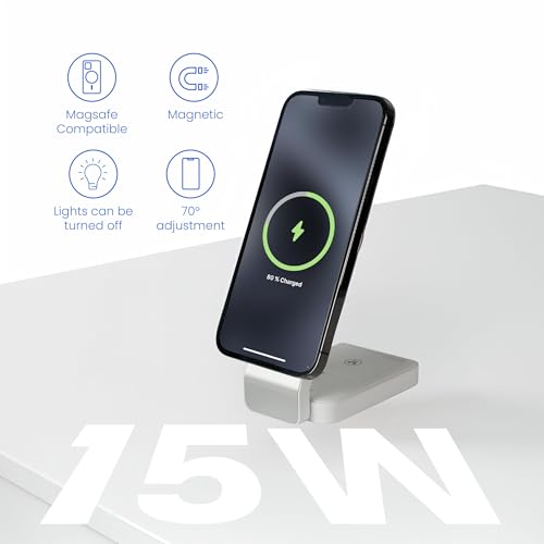 3-in-1 Wireless Charging Station for Apple Devices – Magnetic Foldable Fast Charger for iPhone, Apple Watch & AirPods with Stand – Travel-Friendly Multiple Device Charging Dock
