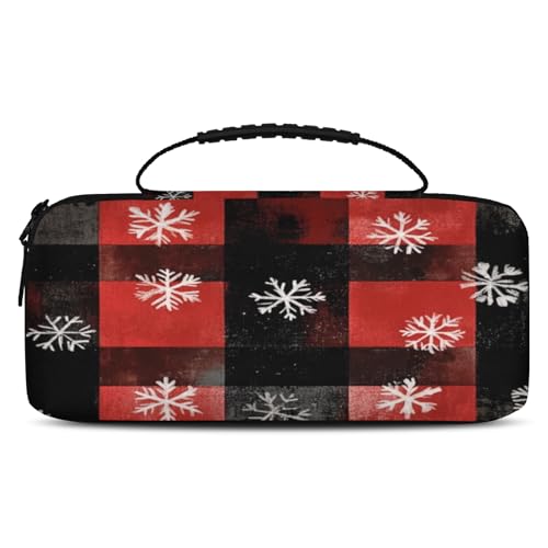 Adornori Red Buffalo Plaid Carry Case Compatible with Nintendo Switch 2, with 20 Games Cartridges, Portable Travel Carrying Case Pouch for Accessories & Game Cards - color: Multicolor 6
