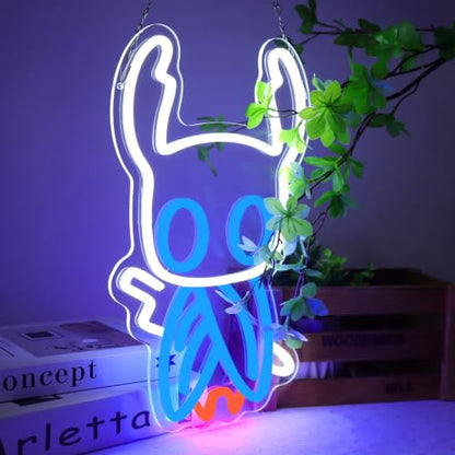 Knight Neon Sign LED Wall Light for Gaming Room Decor USB Powered Bedroom Desk Neon Lamp Gift for Teen Boys Girls Gamers
