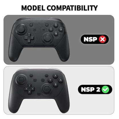 PlayVital for Nintendo Switch 2 Pro Controller Skin Cover – Samurai Armor Edition Silicone Case for Switch 2 Pro Controller with Back Button Caps & Thumb Grip & Sticker, Shockproof - Black - color: Black