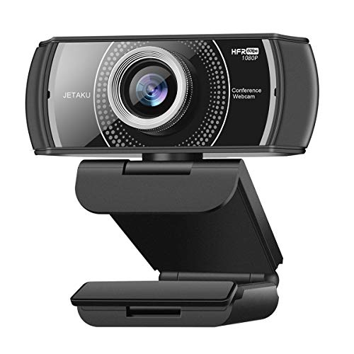 Webcam with Microphone 1080P 60FPS, Privacy Cover Web Camera for Desktop, Autofocus, Dual Noise-Cancelling Mics Streaming Webcam for Gaming, Laptop/Mac/Zoom/YouTube/Video Calling/Office