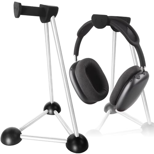 Headphone Stand, Desktop Headset Holder, Desk Earphone Stand, Gaming Headsets, for SteelSeries/Logitech/HyperX/Sony/Beats/Sennheiser/Anker/Xbox, and All Headphones.(Red) (Black) - color: black