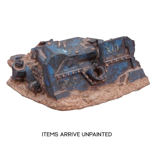 Tabletop Terrain Destroyed Grimdark Tanks - Sci-Fi Grimdark Tanks for Tabletop Wargaming 28mm 32mm