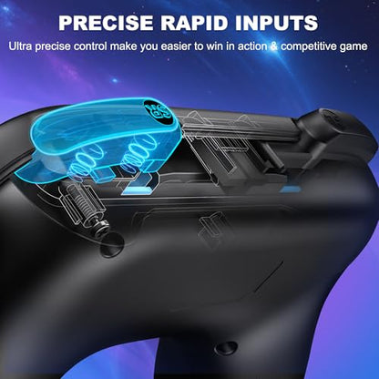 EXTREMECOOL Switch 2 Controller Grip Compatible with Nintendo Switch 2 (2025) for Joycon Controller, Plug and Play Joypad Grip, 2 Pack Joy Con Comfort Grips for Nintendo Switch 2 Accessories Kit Black - size: S-Joypad Size