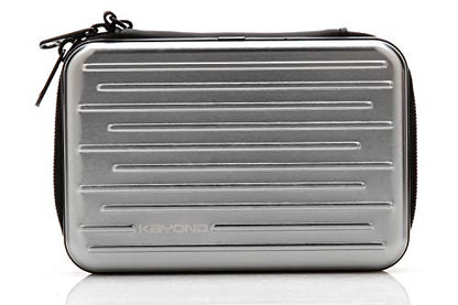 Anti-Shock Silver Aluminium Carry Travel Protective Storage Case Bag for 2.5" Inch Portable External Hard Drive HDD USB 2.0/3.0 (Silvery White) - color: Silvery white